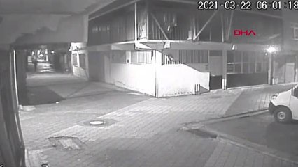 SAMSUN Kamyondan televizyon hırsızlığı kamerada