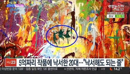 [SNS핫피플] 5억짜리 작품에 낙서한 20대…"낙서해도 되는 줄" 外