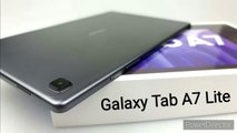Samsung Galaxy Tab A7 Lite design and key specs revealed.