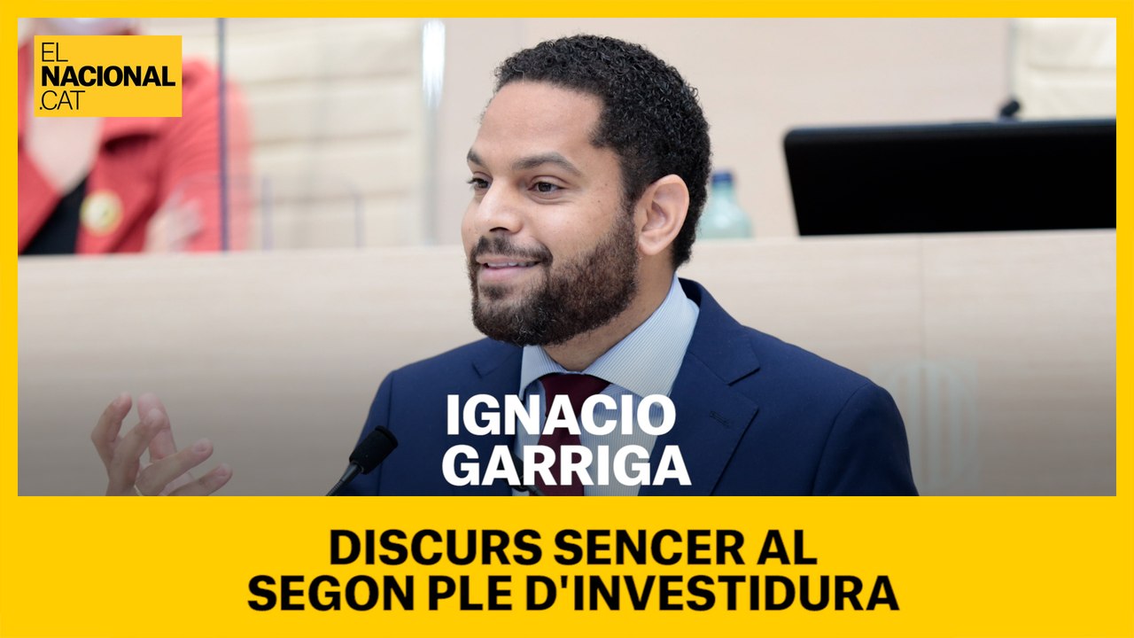 Discurs sencer d'Ignacio Garriga