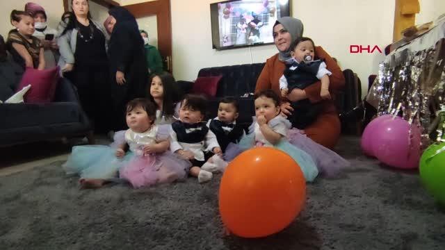 Son dakika haber... HATAY Suudi Arabistan'dan getirilen Hataylı beşiz bebekler, 1 yaşına girdi