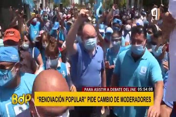 Debate presidencial: Renovación Popular pide cambio de moderadores y de formato