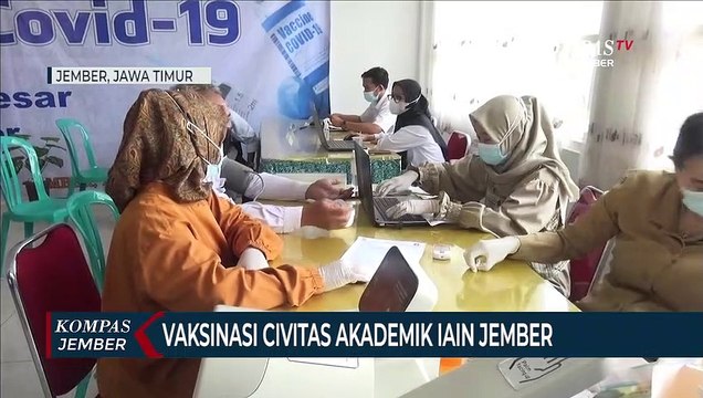 Ratusan Dosen IAIN Jember Ikut Vaksinasi, Berharap Herd Immunity Segera Terbentuk
