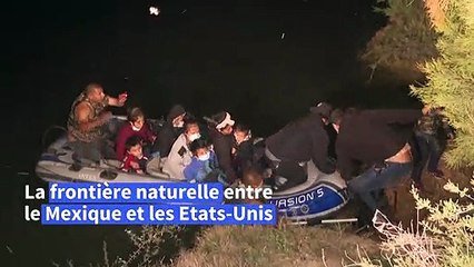 Migrants, policiers, passeurs: aux Etats-Unis, un défilé nocturne sur les bords du Rio Grande