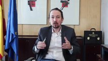 Pablo Iglesias se despide del Gobierno con un vídeo desde su despacho: 