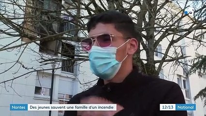 Nantes : des jeunes sauvent une famille d'un incendie