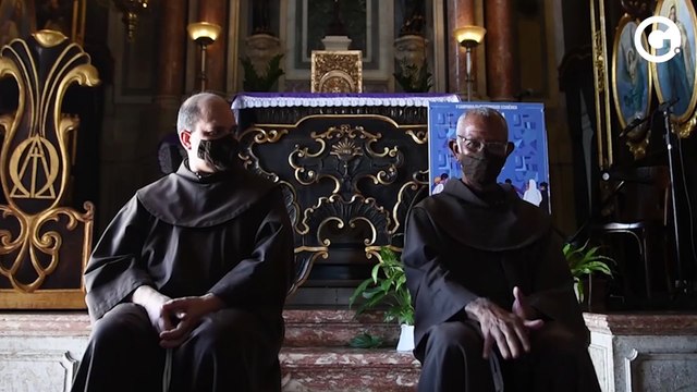 Minuto Festa da Penha: Uma senhora dizia que tinha uma imagem de Nossa Senhora viva dentro do Convento , explica Frei Pedro.