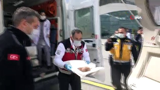 Ambulans uçak, kalp rahatsızlığı bulunan yeni doğan bebek için havalandı