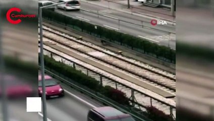 Raylara giren davetsiz misafir binlerce insanın yolculuğunu aksattı