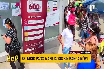 Bono 600: beneficiarios hacen colas en días que no le corresponden por falta de información