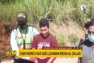 Operativos por Semana Santa: intervienen a padre e hijo llevando droga camuflada