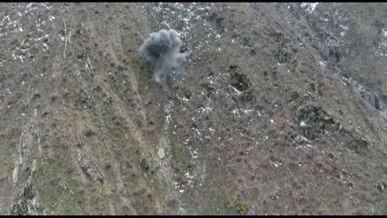 Son dakika haberleri: PKK'lı teröristlerce taşlık alana gizlenmiş havan mühimmatı bulundu