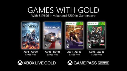Xbox Games with Gold | April 2021