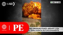 Incendio en fábrica textil provocó alarma entre vecinos de Comas | Primera Edición