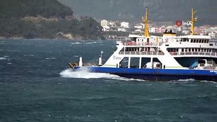 Bozcaada ve Gökçeada seferlerine fırtına engeli