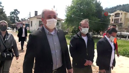 AK Parti İl Yönetimi hastane inşaatında incelemelerde bulundu