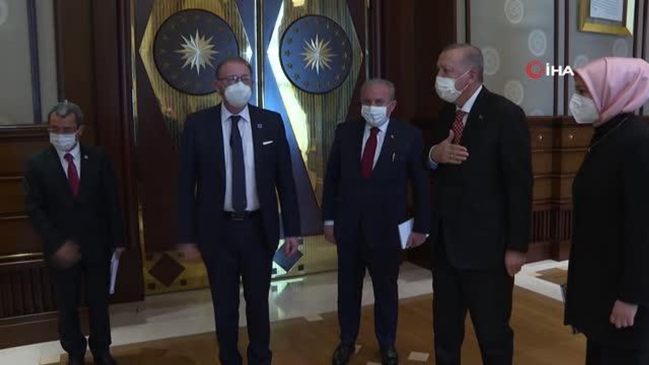 Cumhurbaşkanı Erdoğan, Avrupa Konseyi Parlamenter Meclisi Başkanı Daems'i kabul etti