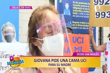 En medio de lágrimas jóvenes claman por una cama UCI para su madre enferma de Covid-19