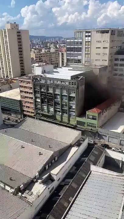 Incêndio atinge a sede do jornal Folha de S. Paulo