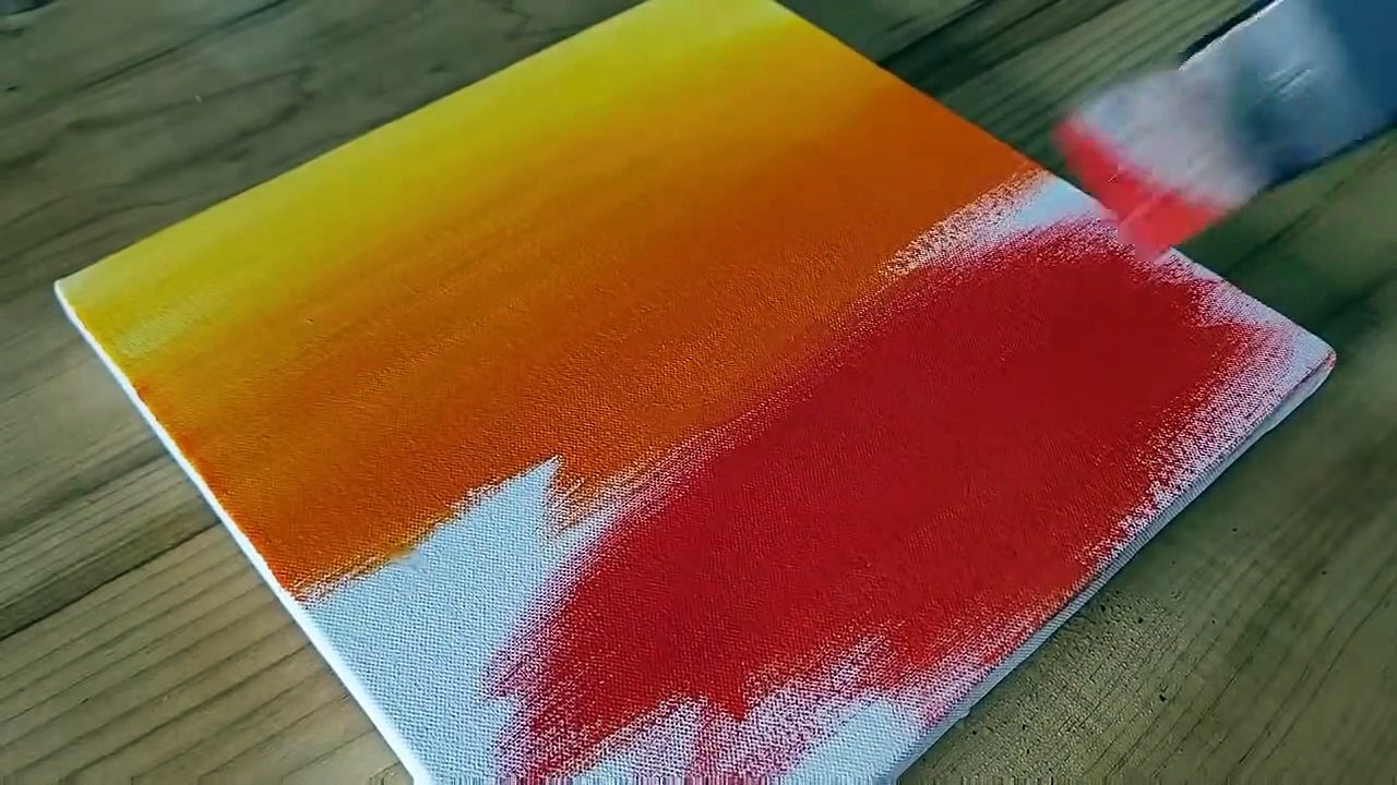 Simple Landscape Painting / Easy Blending Technique For Beginners / 365 Days Challenge / Day #53