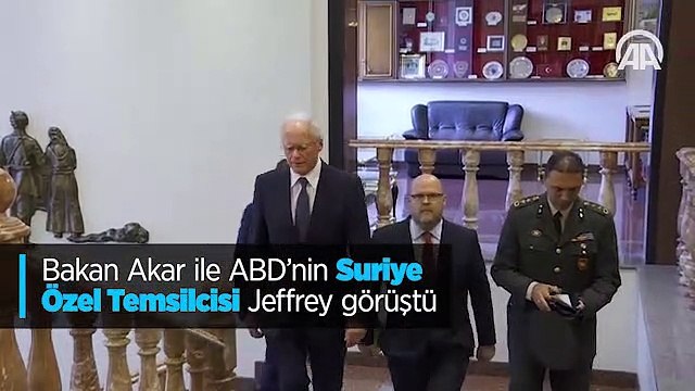 Bakan Akar ile ABD'nin Suriye Özel Temsilcisi Jeffrey görüştü