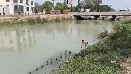 एसपी की सुरक्षा में तैनात सिपाही ने नहर में डूबते व्यक्ति को बचाया