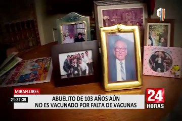 Ancianos de 103 y 104 años todavía no son vacunados contra la COVID-19
