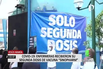 COVID-19: reprogramarán vacunación de enfermeras que no pudieron recibir la segunda dosis