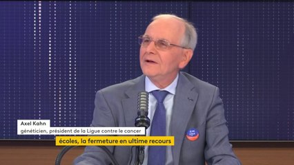 Covid-19 : "Le taux d'incidence dans les écoles est supérieur au taux d'incidence dans la population générale, dans certaines écoles les chiffres sont extravagants", selon le généticien Axel Kahn