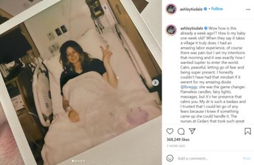 Ashley Tisdale details 'amazing labour experience'