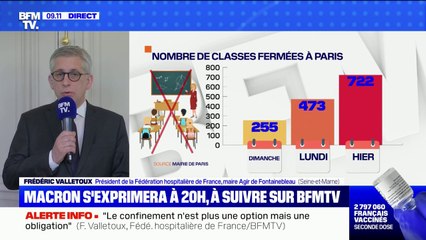 Covid-19: pour le président de la Fédération hospitalière de France, "la fermeture des écoles est une nécessité"