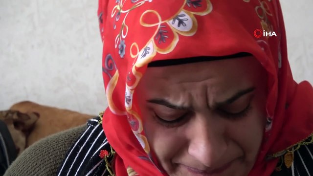 Evladı PKK tarafından kaçırılan anne kızının montuna sarılarak uyuyor