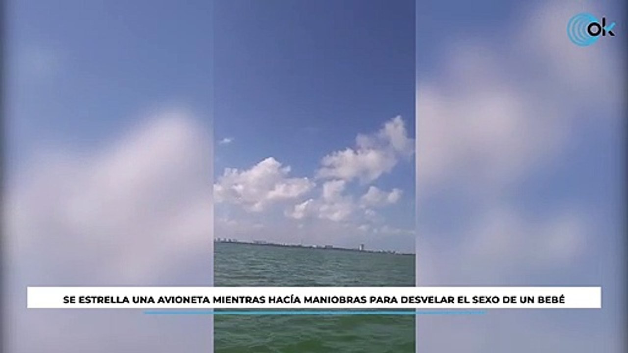 Se estrella una avioneta mientras hacía maniobras para desvelar el sexo de un bebé