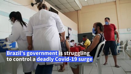 Homeless Brazilians receive Covid-19 vaccines at Sao Paulo shelter