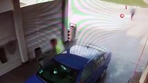 Akıl almaz hırsızlık: Arabasını yıkarken çalmaya çalıştı