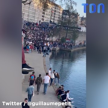 Lyon : 300 personnes se rassemblent sur les quais de Saône