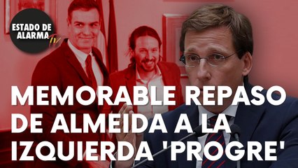 Memorable repaso de Martínez-Almeida a la izquierda ‘progre’: “Lo mismo que desde hace 30 años”