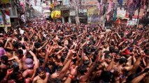 Covid rules violated during holi celebration in Prayagraj
