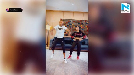 Whoa! Shikhar Dhawan dances with Dhanashree Verma