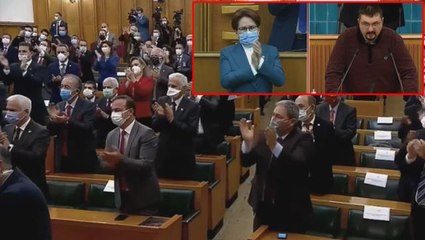 Meral Akşener'in kürsüyü bıraktığı otizmli genç andımızı okudu, salon alkışlarla yıkıldı