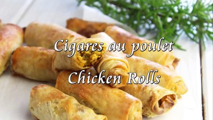 Recette Des Cigares Au Poulet / Chicken Rolls Recipe / لفائف الدجاج