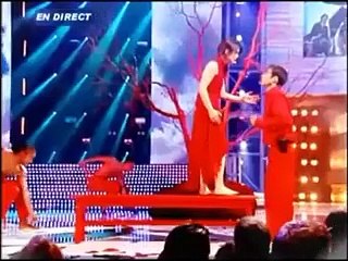 Star Academy : Gregory Lemarchal et Lucie Bernardoni chantent "Les moulins de mon coeur"
