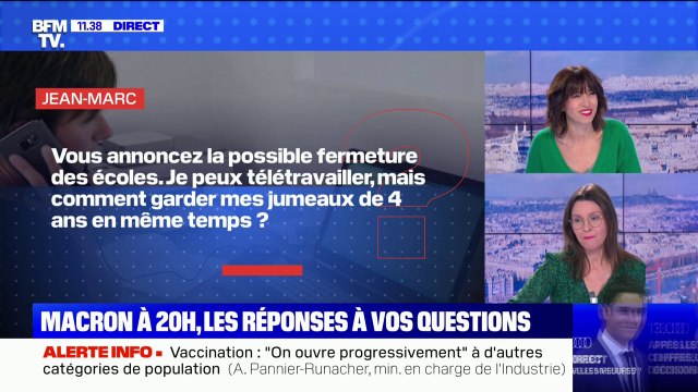 Macron à 20h: vers une fermeture des écoles ? BFMTV répond à vos questions