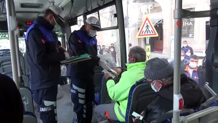 Kırmızı kategorideki Aksaray’da halk otobüsleri denetlendi