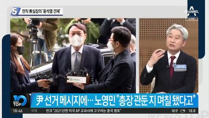 노영민 전 靑 실장의 ‘윤석열 견제’