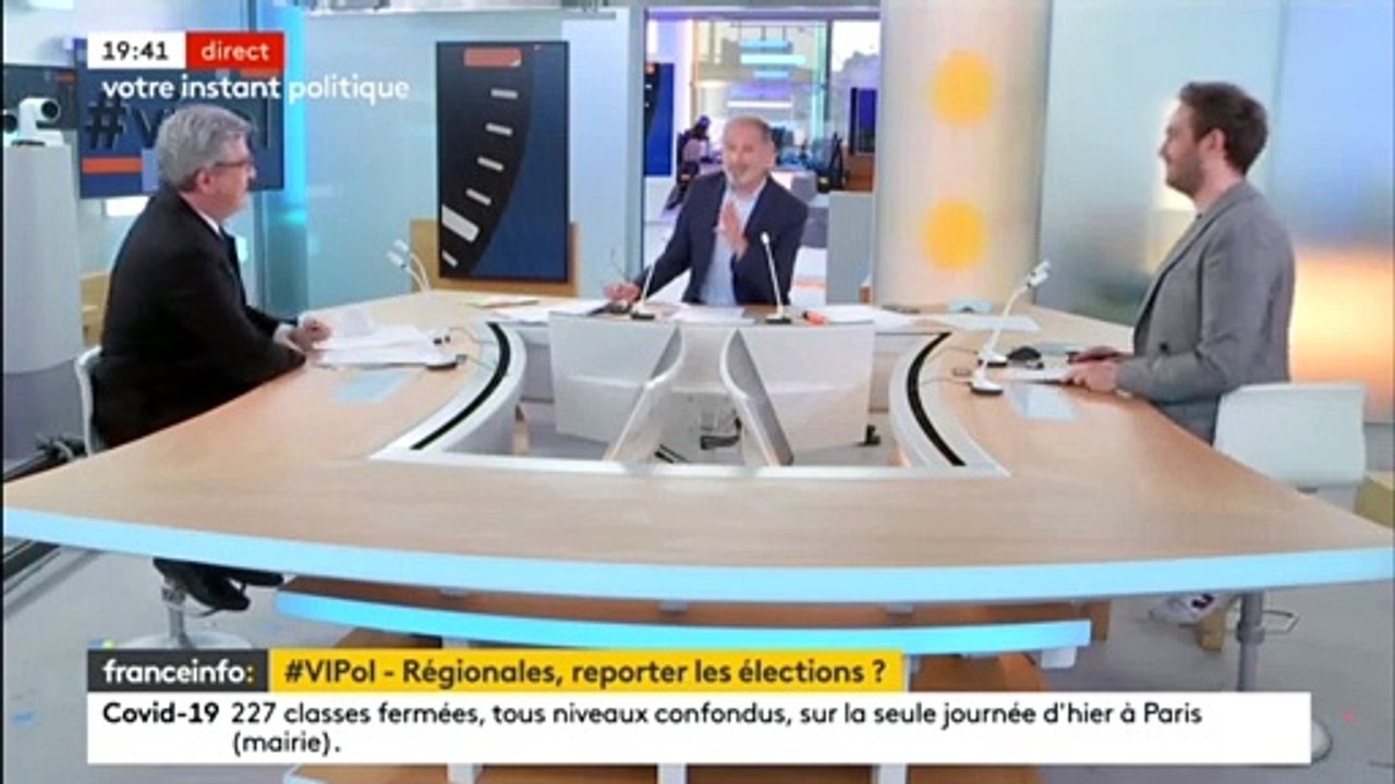 La France insoumise dénonce la proximité avec le FN d'un témoin sélectionné pour débattre avec Jean-Luc Mélenchon hier sur franceinfo