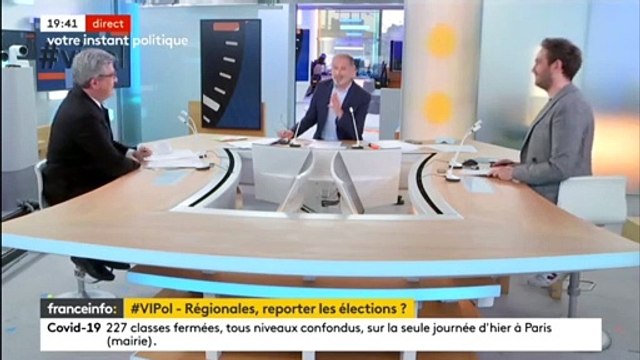 La France insoumise dénonce la proximité avec le FN d'un témoin sélectionné pour débattre avec Jean-Luc Mélenchon hier sur franceinfo