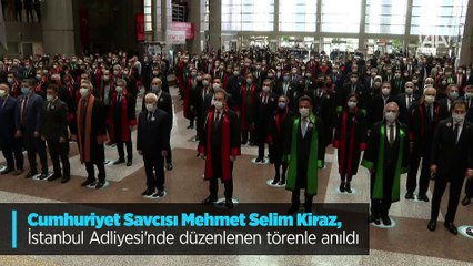 Video herunterladen: Cumhuriyet Savcısı Mehmet Selim Kiraz, İstanbul Adliyesi'nde düzenlenen törenle anıldı