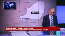 Heavy gunfire heard near presidency in Niger's capital