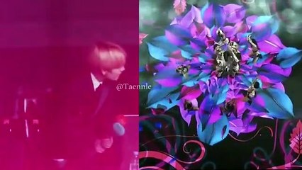 Taehyung reaction to jennie SOLO _ Golden Disc Award